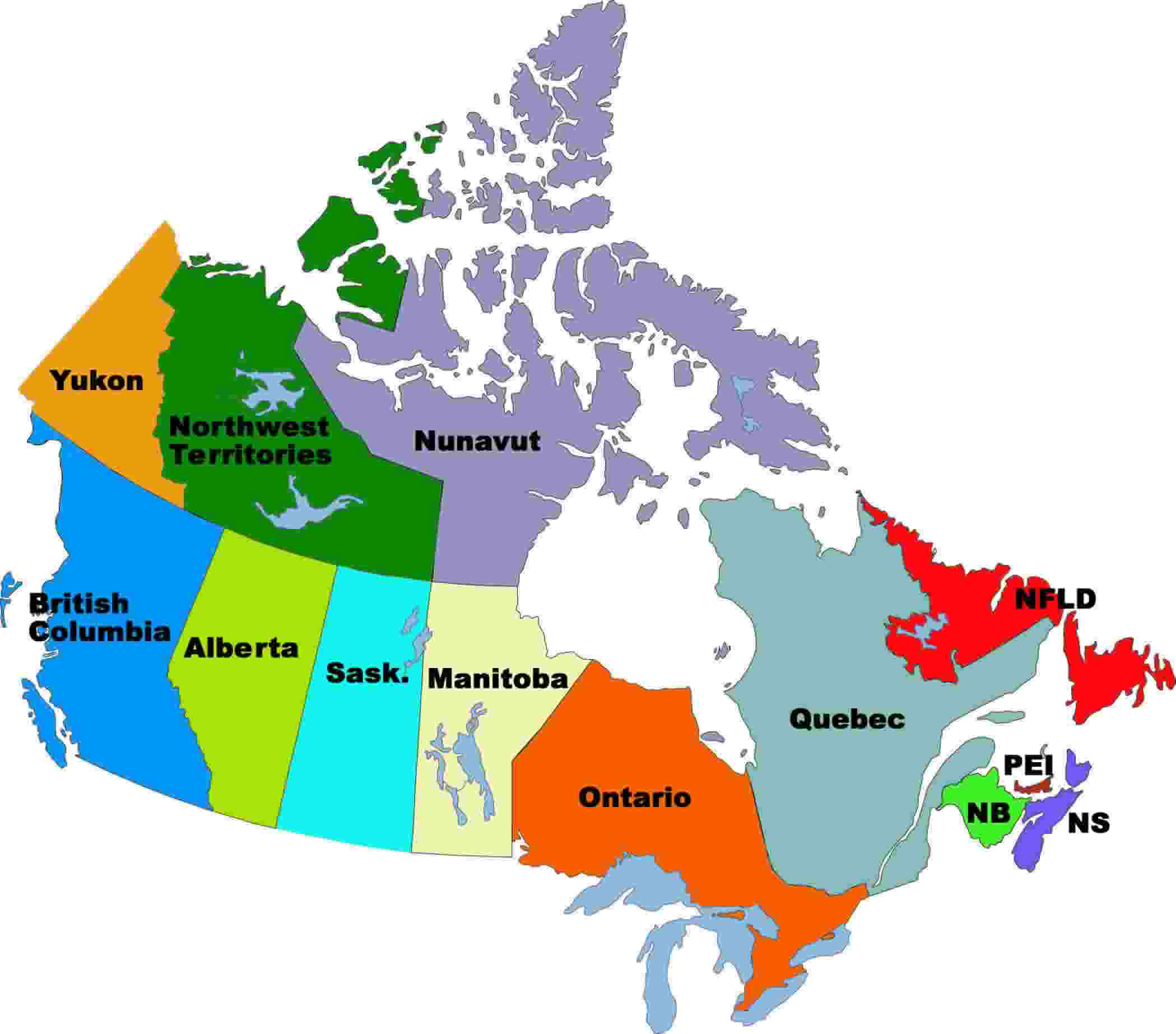 Map of Canada